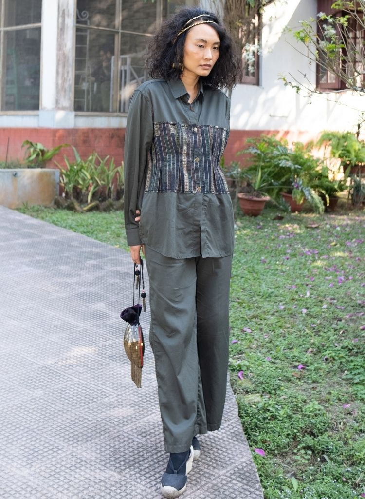 Upcycled Green Hunza Shirt