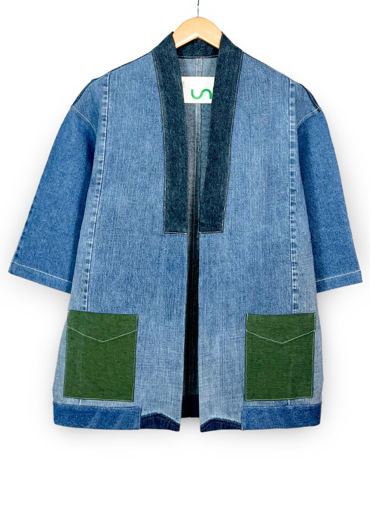 Upcycled Kimono Jacket 176