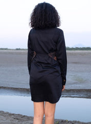 Upcycled Black Copper Seattle Dress