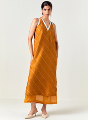 V-Neck Embellishment Dress