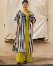 V Neck Kaftan Set