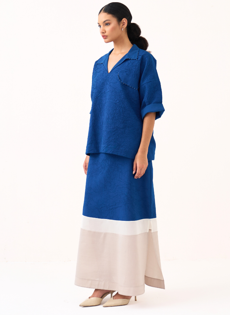 Panelled Skirt Set