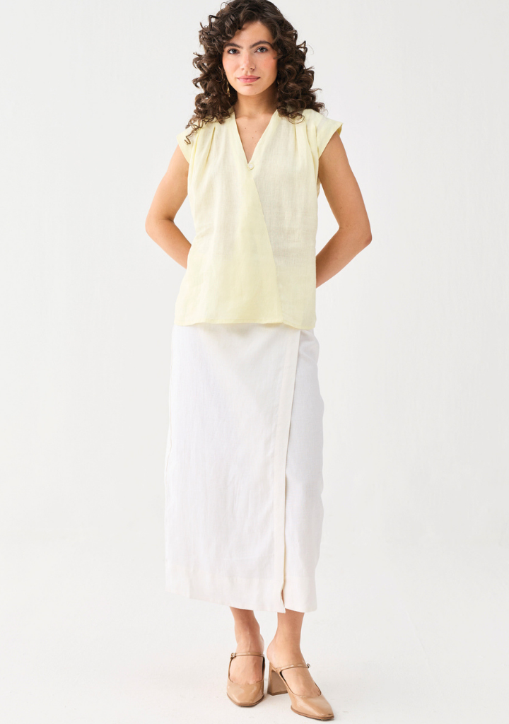 V-neck Overlap Top