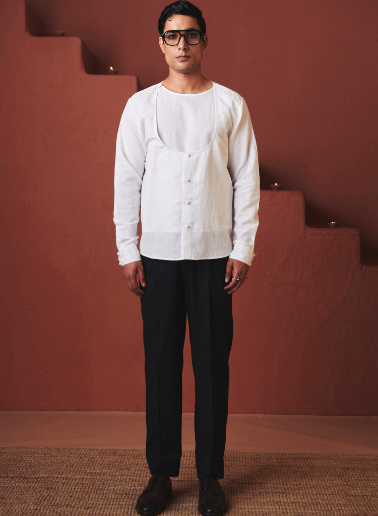 Vanilla Angrakha Shirt