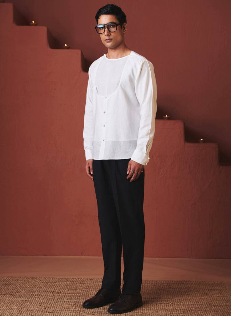 Vanilla Angrakha Shirt