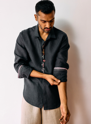Ved Embroidered Bird Shirt