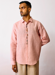 Ved Embroidered Bird Shirt