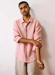 Ved Embroidered Bird Shirt
