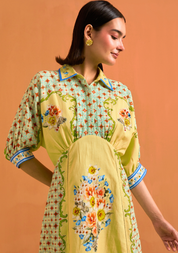 Verdant Kimono Dress