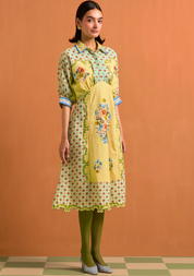 Verdant Kimono Dress