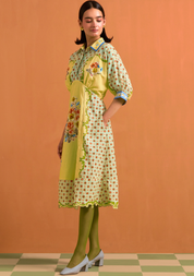 Verdant Kimono Dress