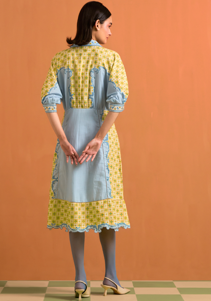 Verdant Kimono Dress