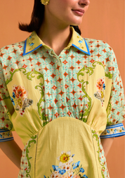 Verdant Kimono Dress