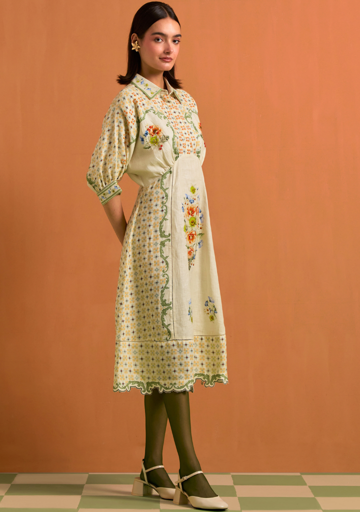 Verdant Kimono Dres