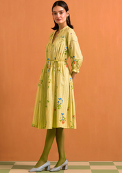 Verdant Long Stripe Dress