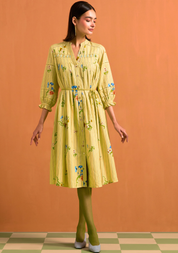 Verdant Long Stripe Dress