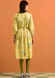 Verdant Long Stripe Dress