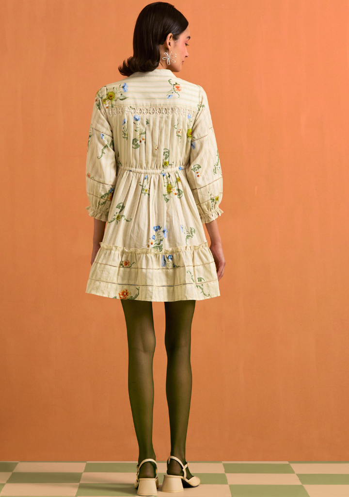Verdant Mini Stripe Dress