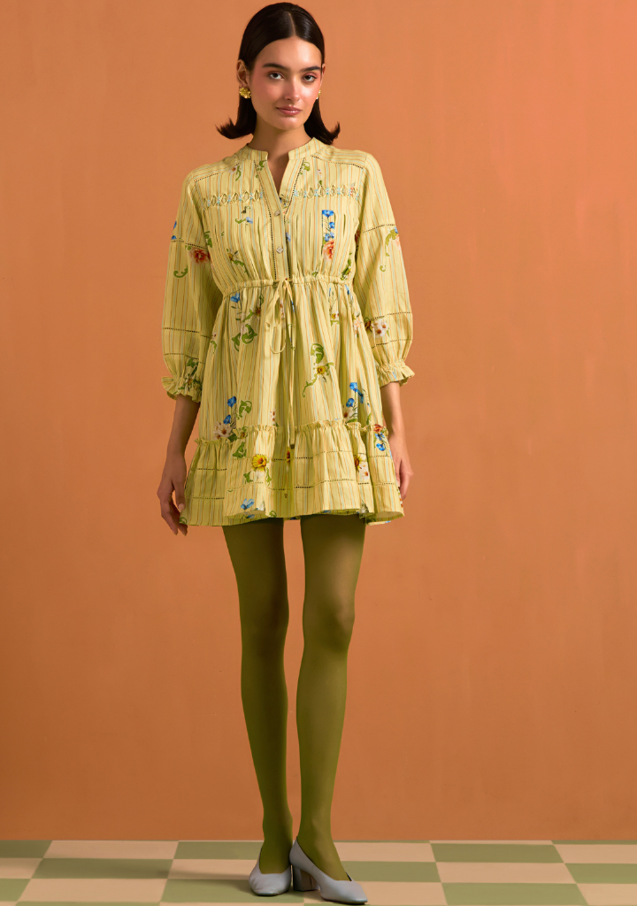 Verdant Mini Stripe Dress