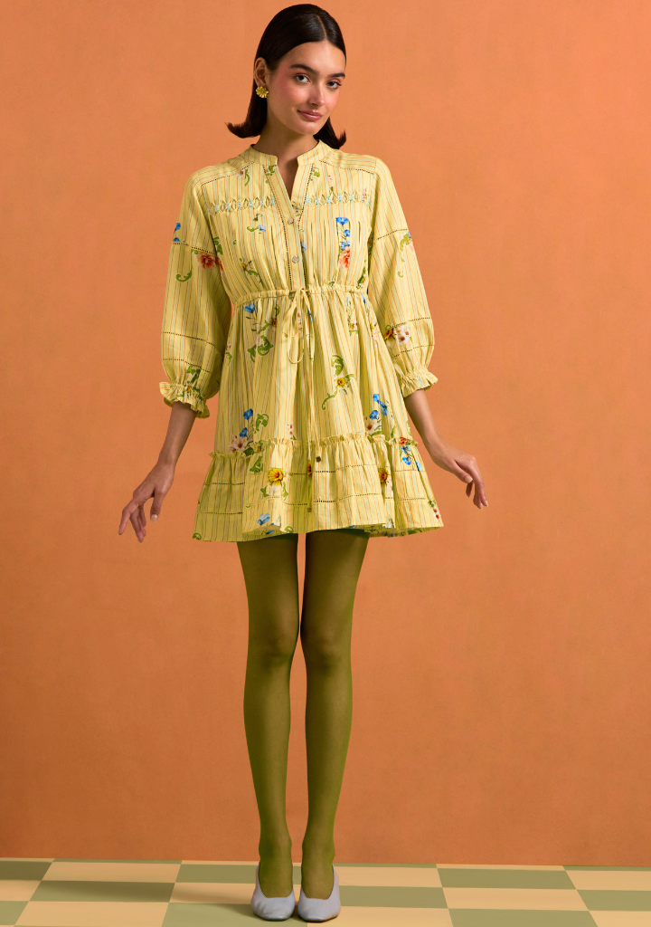 Verdant Mini Stripe Dress