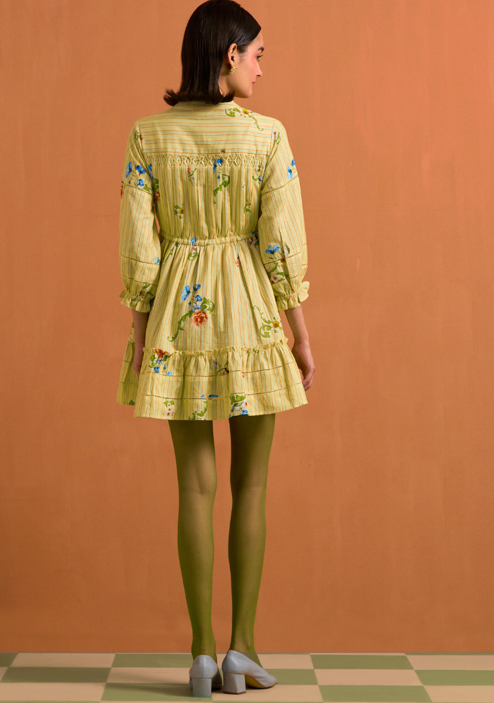 Verdant Mini Stripe Dress