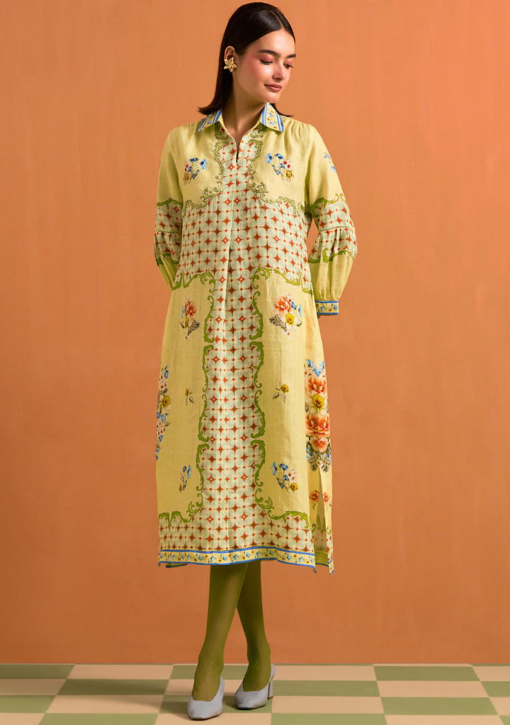 Verdant Shirt Dress