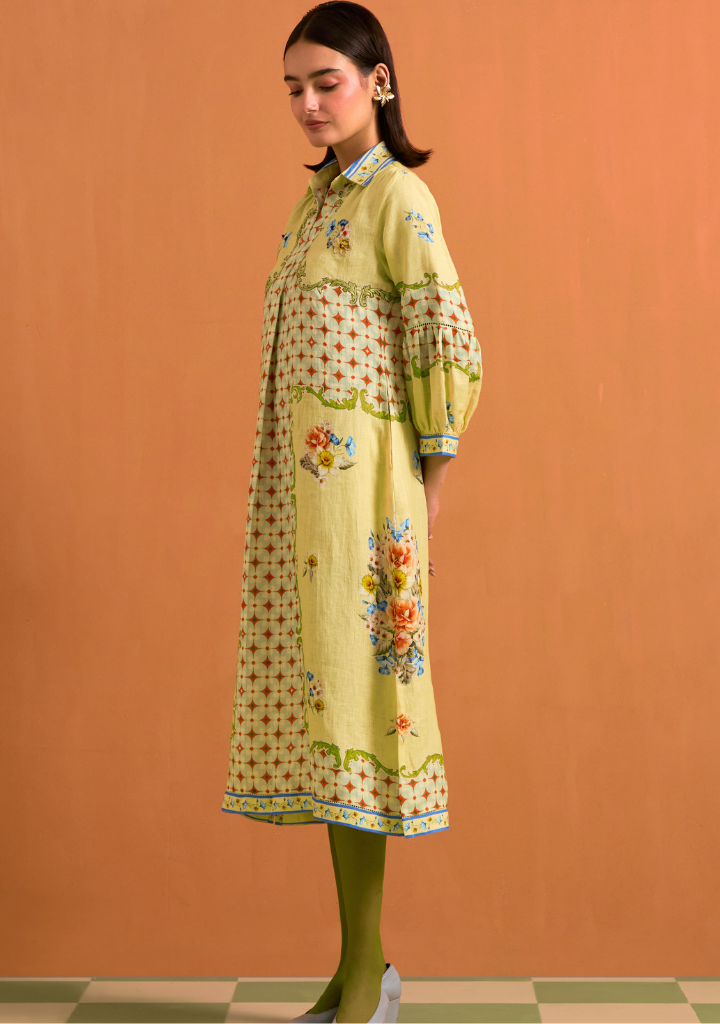 Verdant Shirt Dress