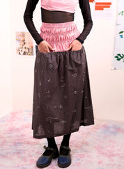 Vine Bandhani Skirt