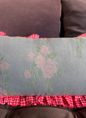 Vintage Garden Ruffles Cushion Cover