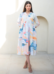 Voila Cuban Collar Dress