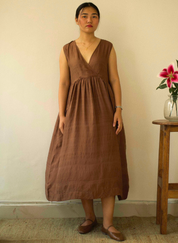 Walnut Angrakha Dress