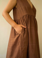 Walnut Angrakha Dress
