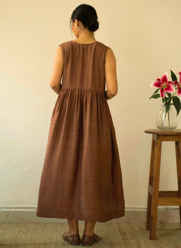 Walnut Angrakha Dress