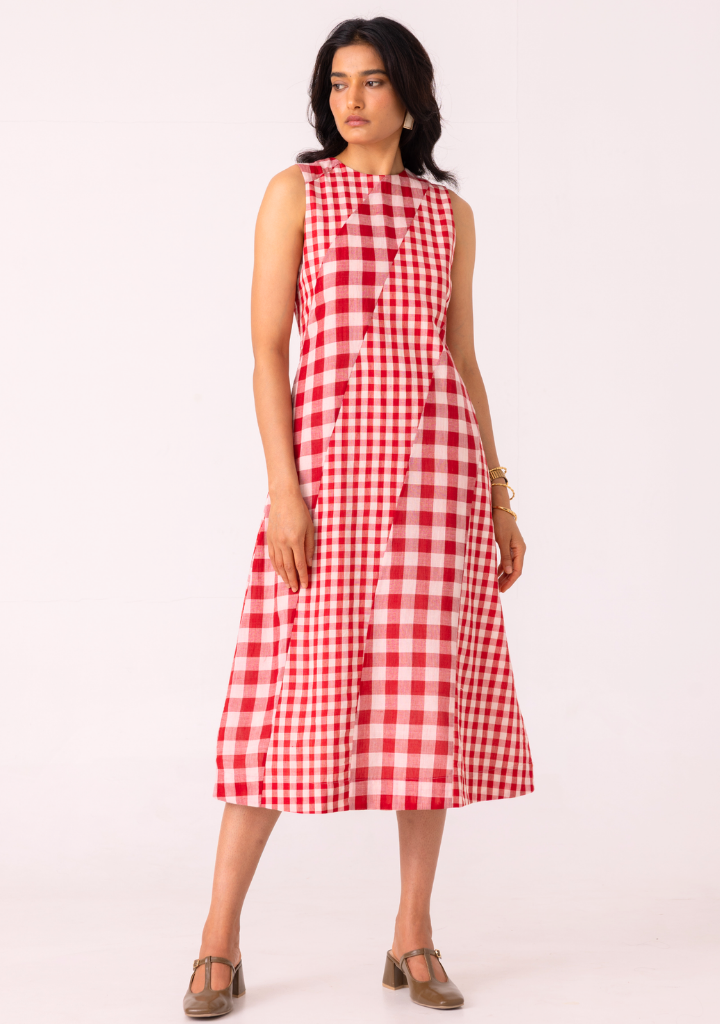 Waltz Checkered Dress