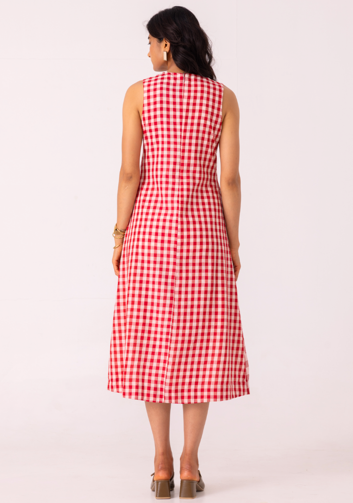 Waltz Checkered Dress