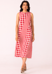 Waltz Checkered Dress