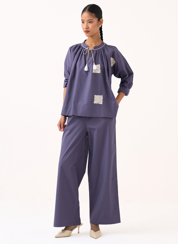 Wave Emb Top Set