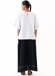 Wave Embroidered Top