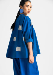 Wave Embroidery Top Set