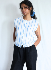 Waves Linen Vest