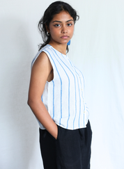 Waves Linen Vest
