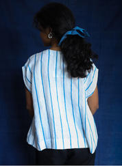 Waves Linen Top