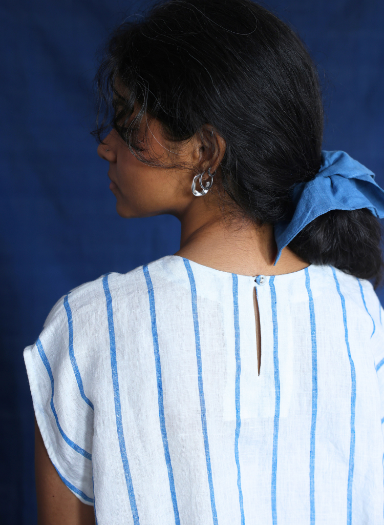 Waves Linen Top