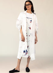 White Organza Overlay