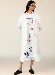 White Organza Overlay