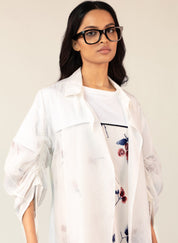 White Organza Overlay