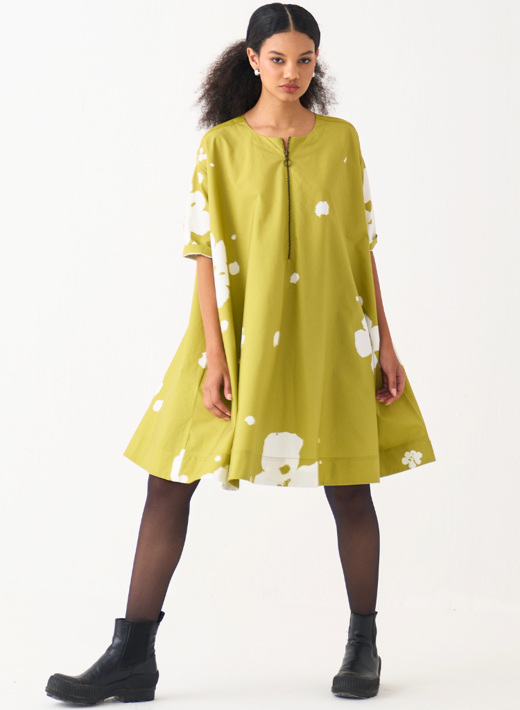 Wide Hem Floral Dress