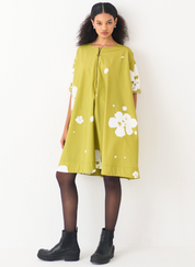 Wide Hem Floral Dress