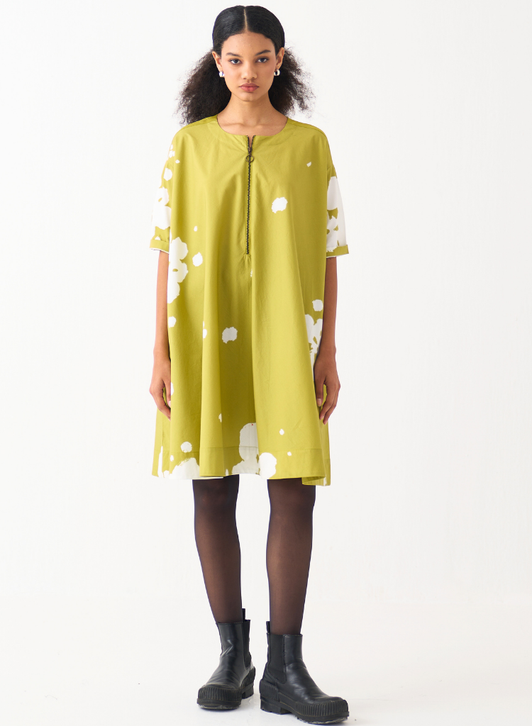 Wide Hem Floral Dress