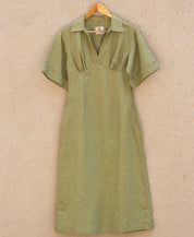 Wide Sleeve Midi Dress